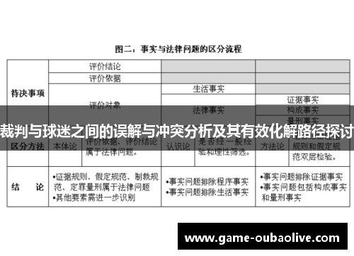 裁判与球迷之间的误解与冲突分析及其有效化解路径探讨